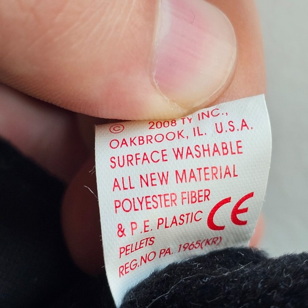 Ty Beanie Babies Lot 3 Spangle Bear Socks Monkey Van Pyre Retired Plush - Picture 13 of 13